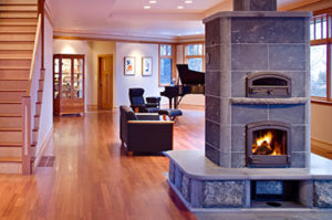 Ryan residence fireplace